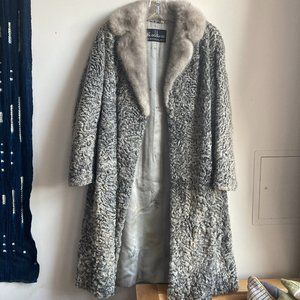 Vintage Curly Lambswool Coat